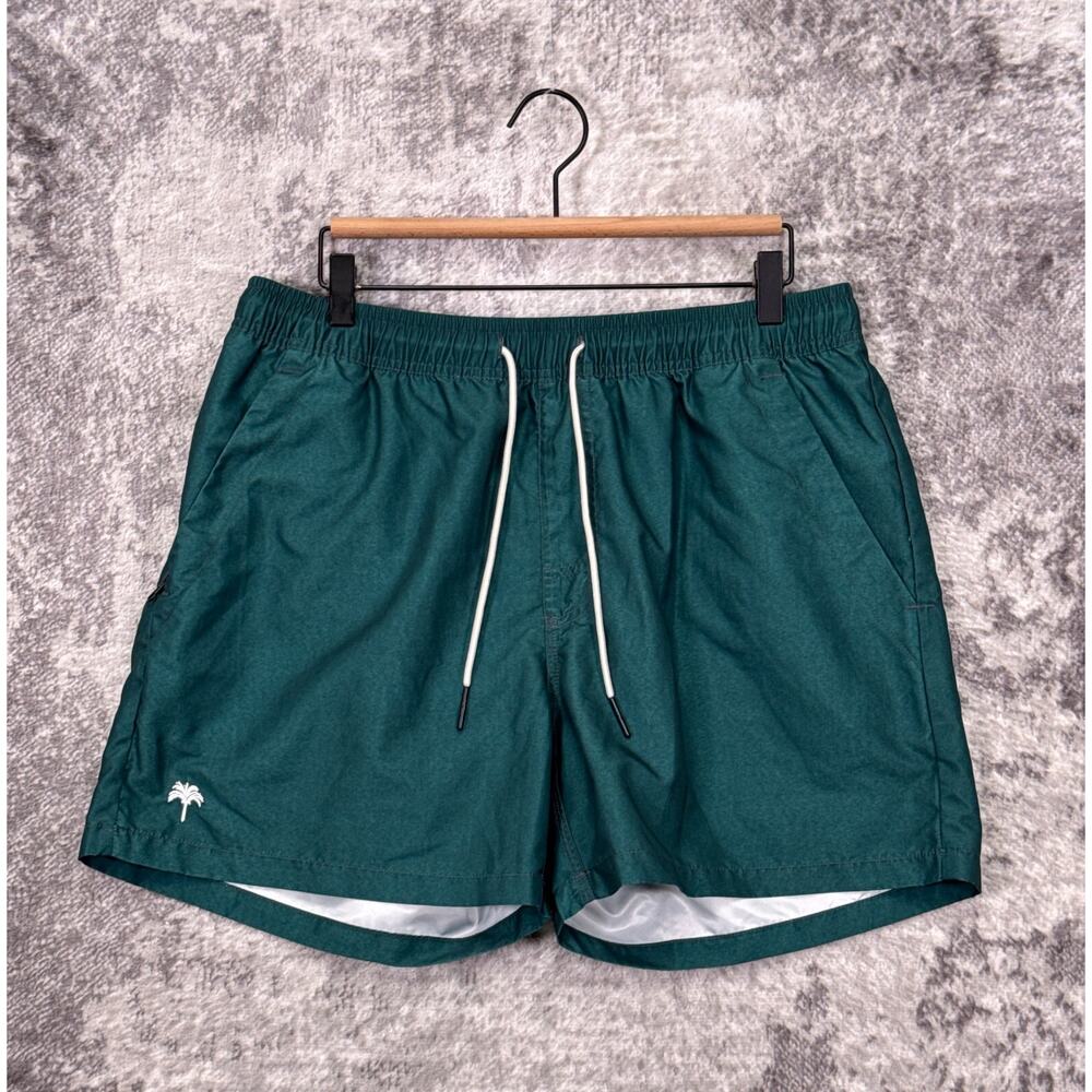 OAS Swim Shorts XL Mens Green Trunks Lined